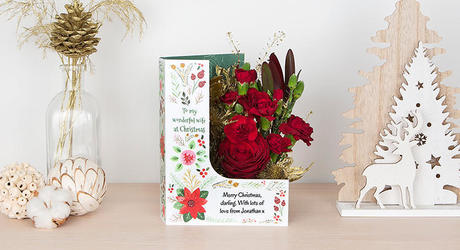 Christmas L Shaped Flowercards
