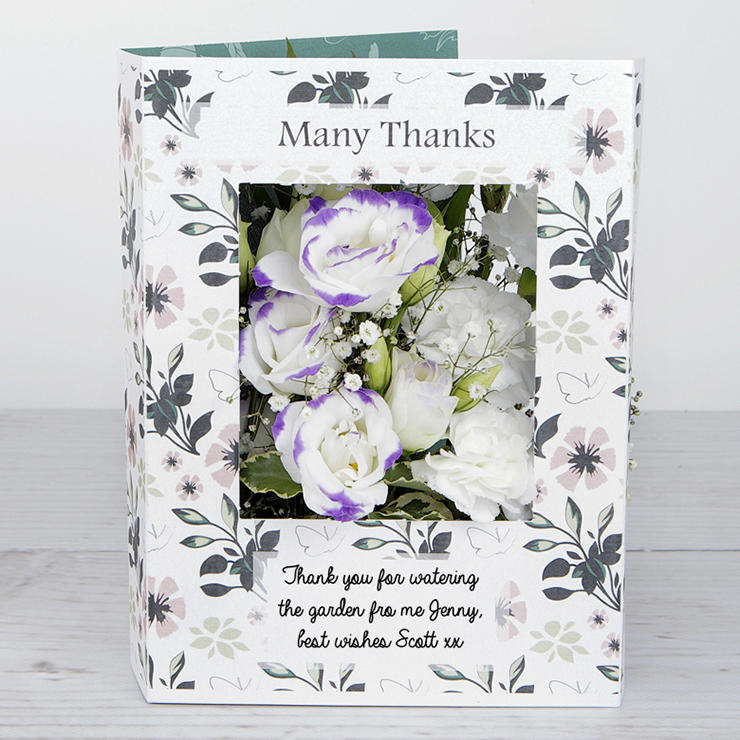 Thank You Flowers with Spray Carnations, Lisianthus, Gypsophila, Pittosporum and Chico Leaf image