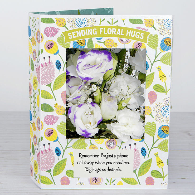 Get Well Soon Flowers with Spray Carnations, Lisianthus, White Gypsophila and Pittosporum image