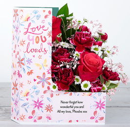 Love You Loads — Flowercard - Sending floral hugs