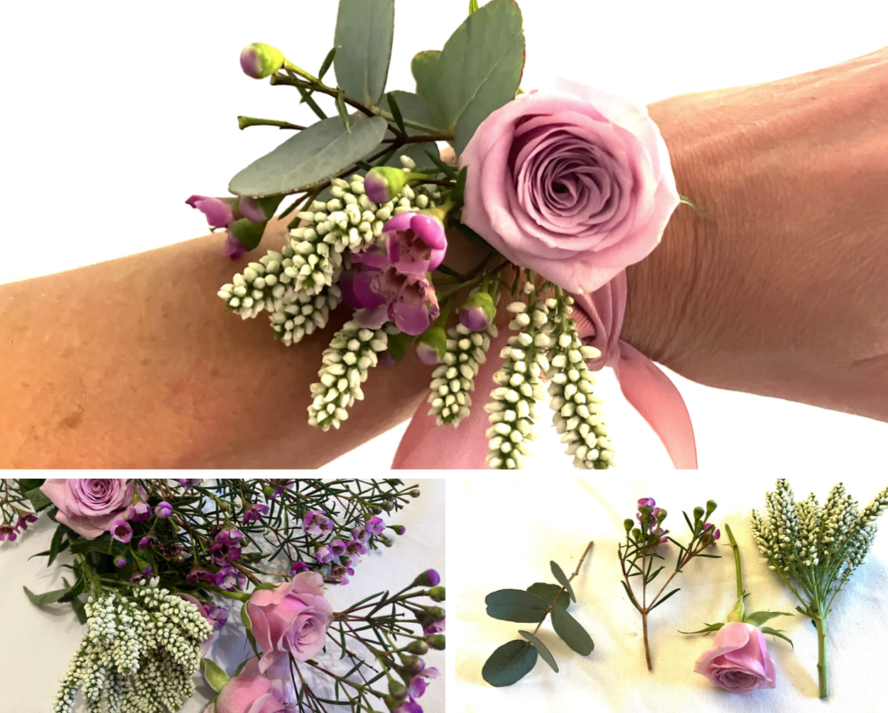 Tie corsage